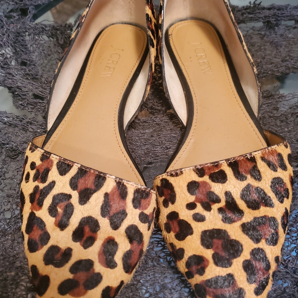 Jcrew leopard print flats